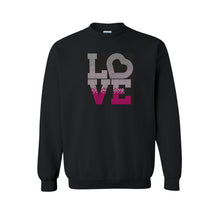 Load image into Gallery viewer, Pink &quot;Love&quot; Bling Sweatshirt
